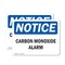 Signmission Carbon Monoxide Alarm, 14 in W x Rectangle, Plastic OS-2PACK-NS-P-1014-L-10440 - alternate 1